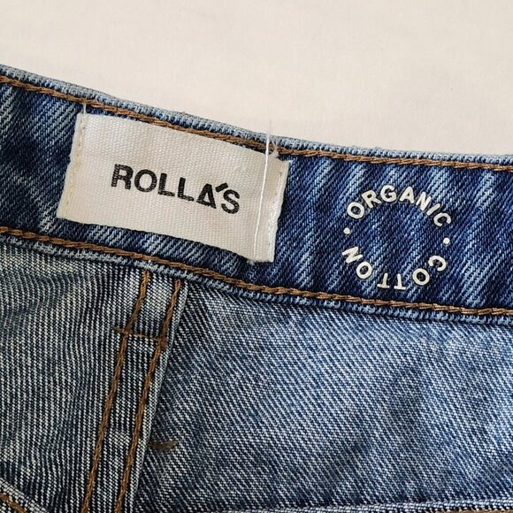 Rolla's Duster High Rise Slim Jeans‎ 29 Blue Distressed 100% Organic Cotton - Picture 3 of 12